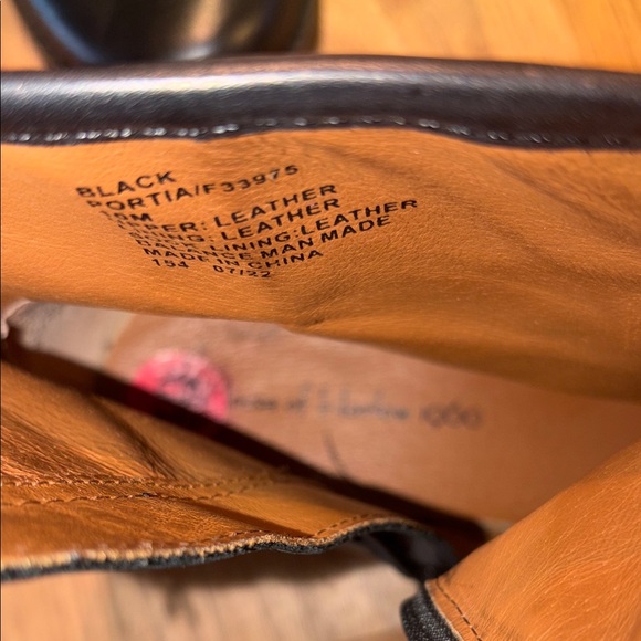 House of Harlow 1960 Black Portia Leather Harness Moto Low Ankle Boots Sz 10 - Picture 7 of 9